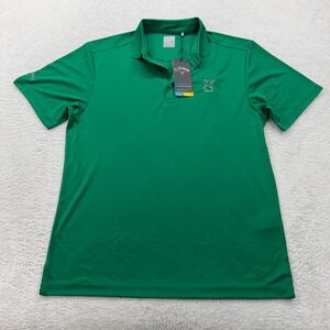 Callaway Mens Green Golf Polo Shirt Opti Dry Cooling Short Sleeve M Midvale